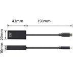 Act connectivity usb-c naar hdmi female adapter (zwart)