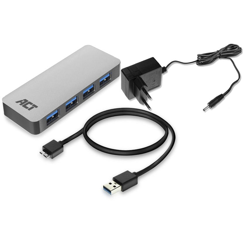 ACT Connectivity Connectivity USB Hub 3.2 met 4 USB-A poorten
