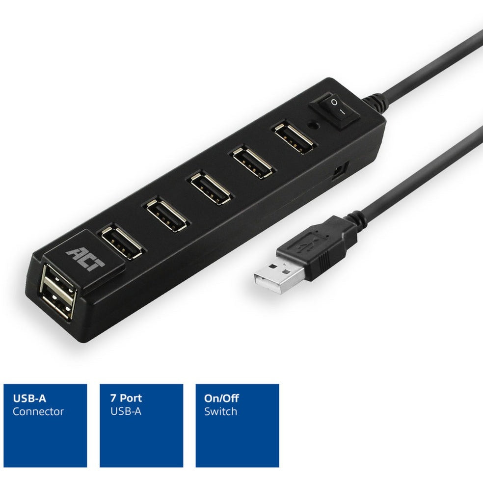 Act usb-hub ac6215 zwart