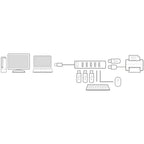 Act usb-hub ac6215 zwart