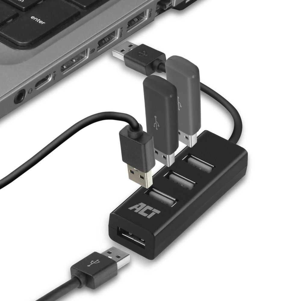 Act usb-hub ac6205 zwart