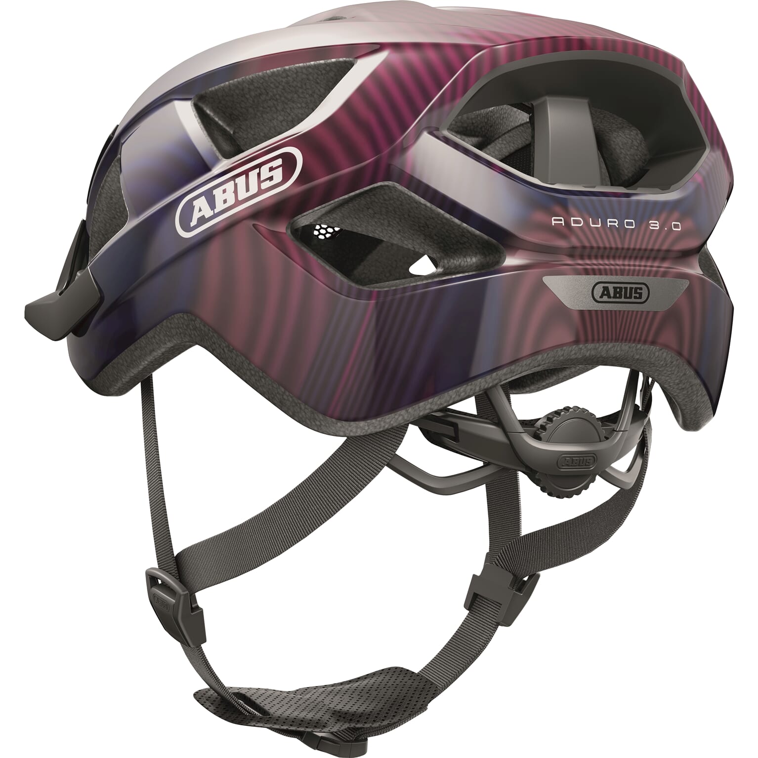 abus helm aduro 3.0 purple waves m 52-58cm