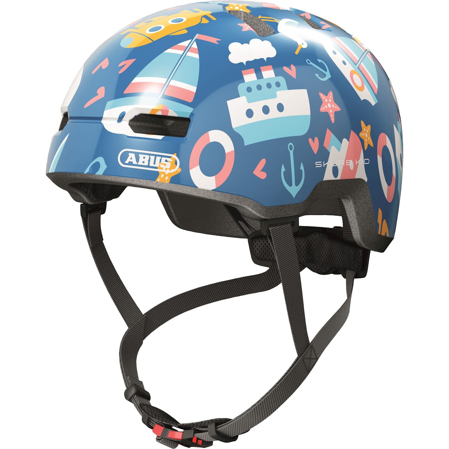 Abus helm Skurb Kid Blauw sailGoud M 50-55cm