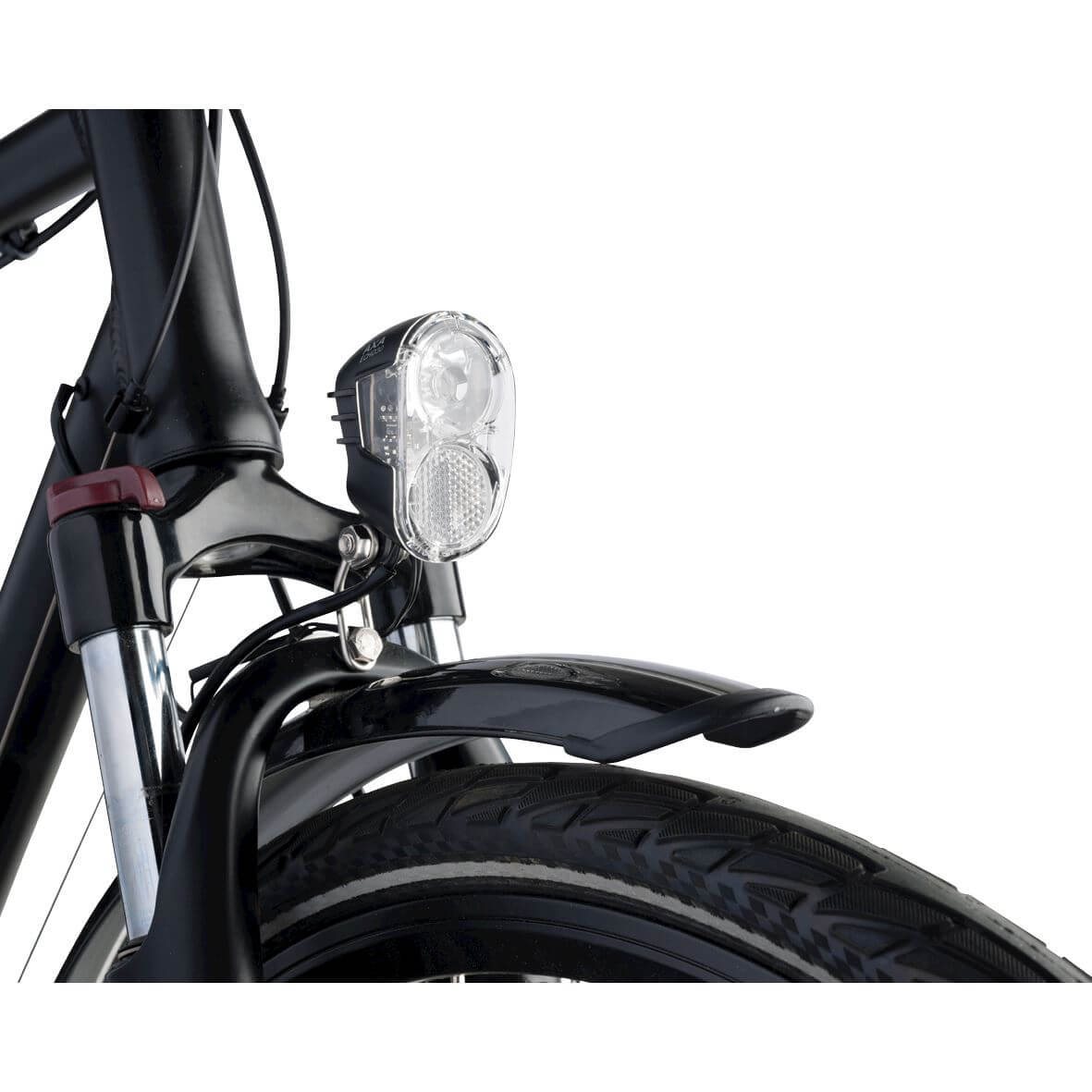 Koplamp Echo 15 Switch Aan Uit LED Dynamo Zwart