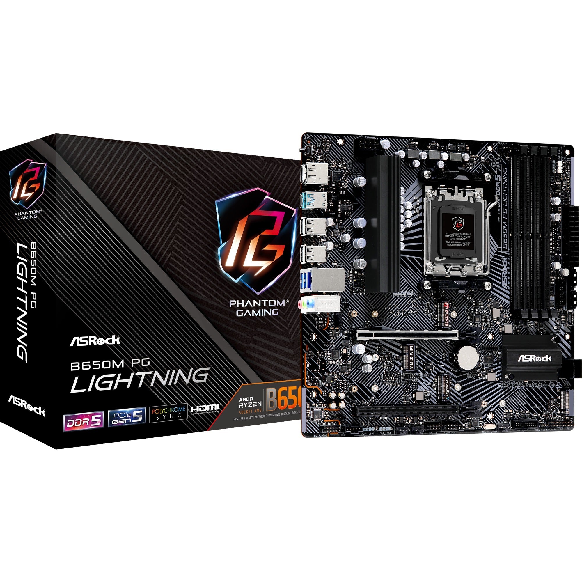 asrock asrock b650m pg lightning