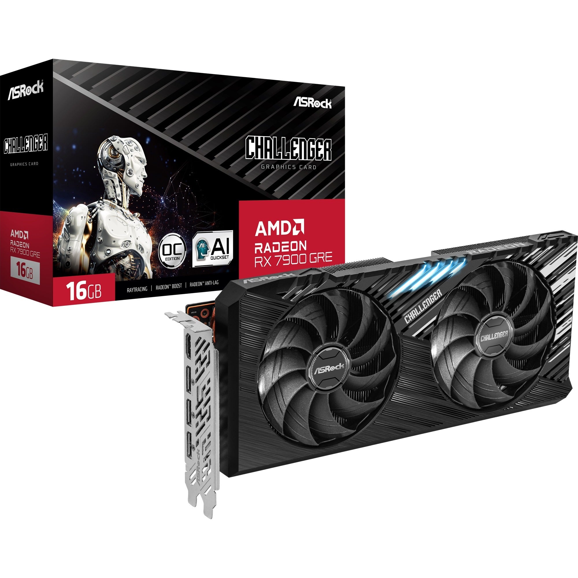 asrock asrock radeon rx 7900 gre challenger 16gb oc