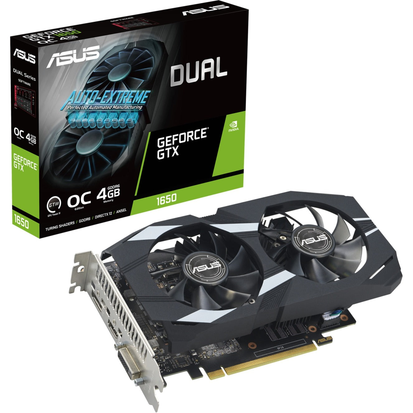 ASUS Dual GeForce GTX 1650 OC Edition 4GB GDDR6 EVO