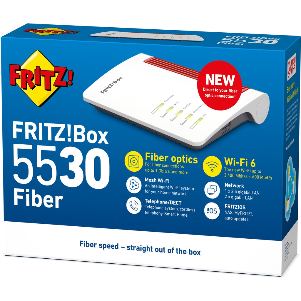 Fritz! box 5530 fibre aon router (wit)
