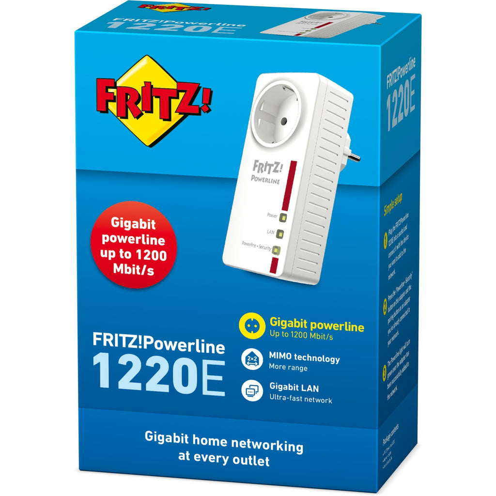 Fritz! powerline1220e international (wit)