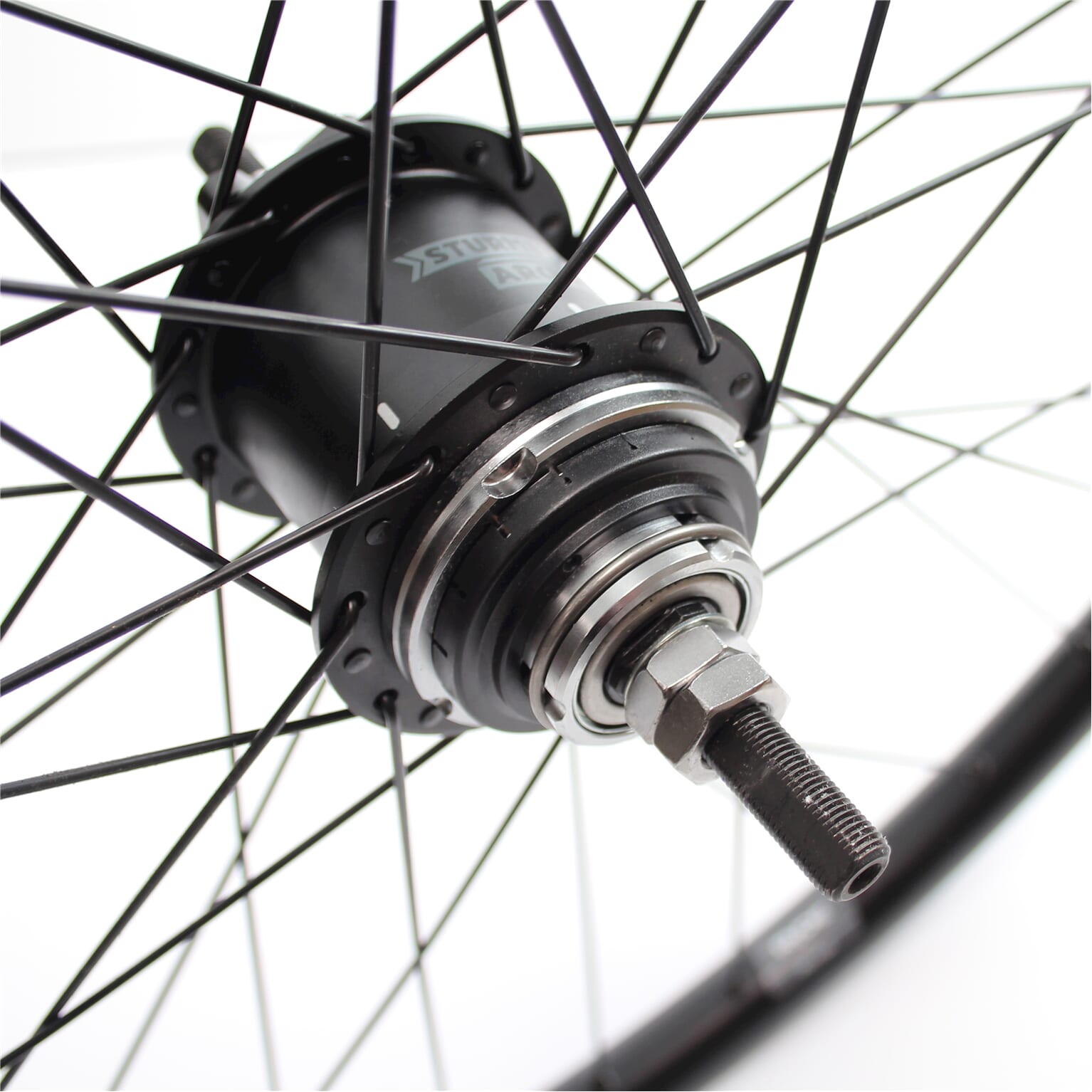 Roland achterwiel 28 sa a2k 2-speed rival26 zwart rvs spk