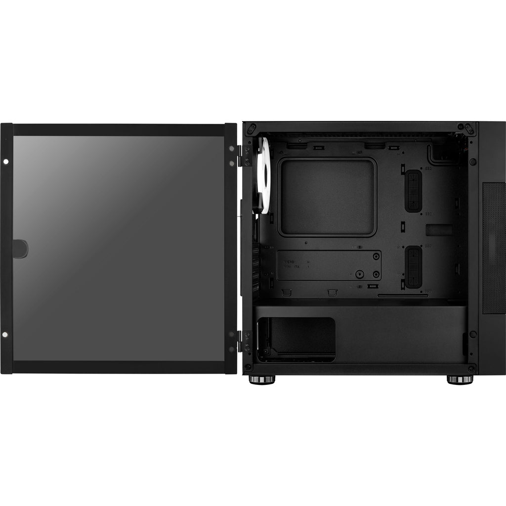 Aerocool atomic v2 mini tower behuizing (zwart | 2x usb-a | window)