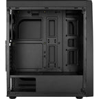 Aerocool bolt midi tower behuizing (zwart | 3x usb-a | rgb | window)