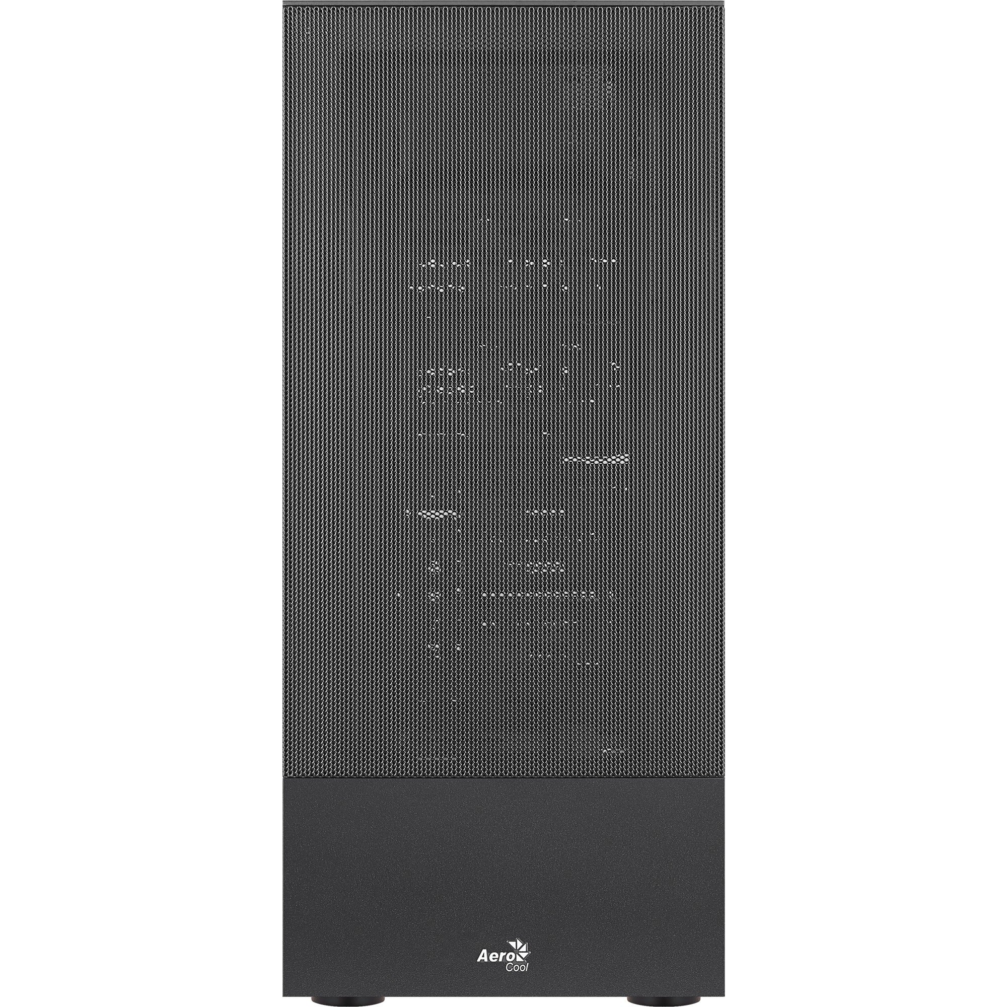 Aerocool cipher s-bk-v1 midi tower behuizing (zwart | 3x usb-a)