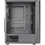Aerocool delta g-bk-v1 midi tower behuizing (zwart | 3x usb-a | rgb | tempered glass)