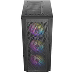 Antec ax20 midi tower behuizing (zwart | 3x usb-a | tempered glass)