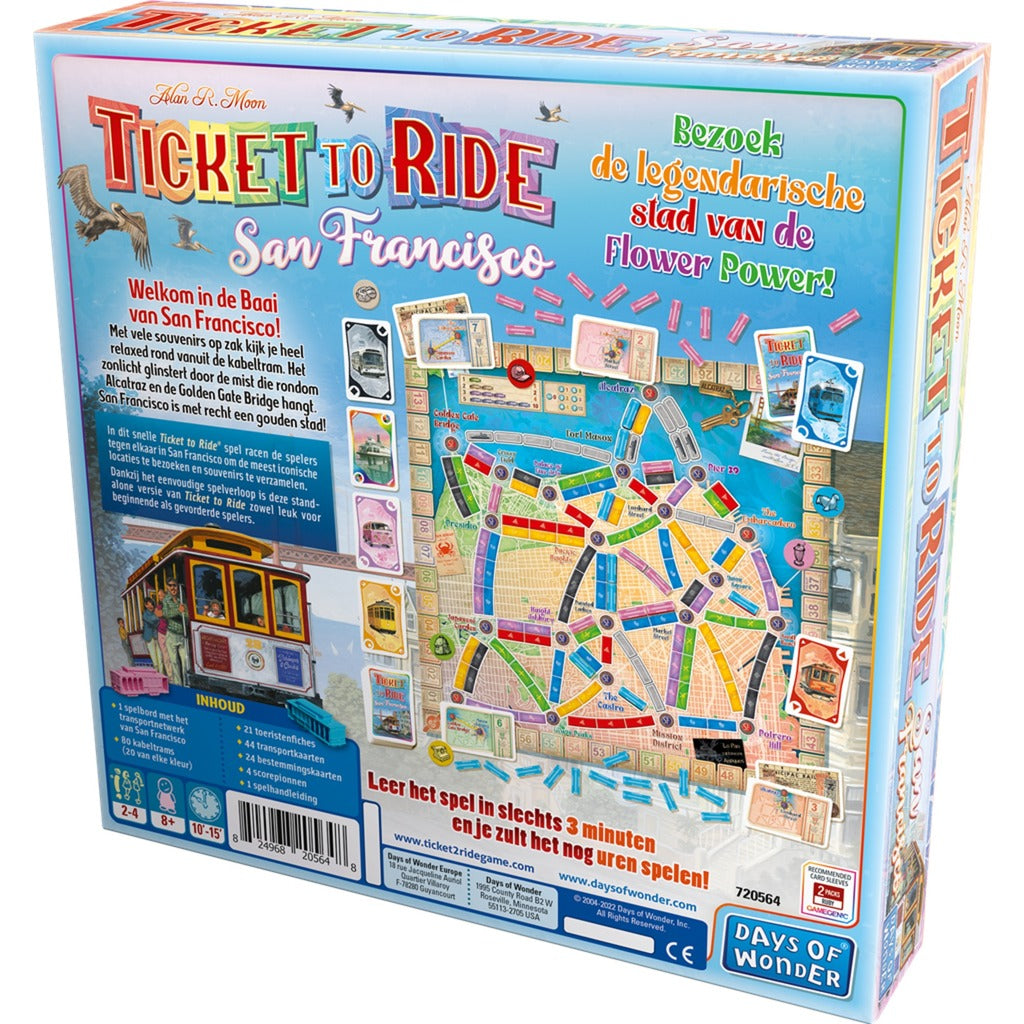 Asmodee ticket to ride - san francisco bordspel