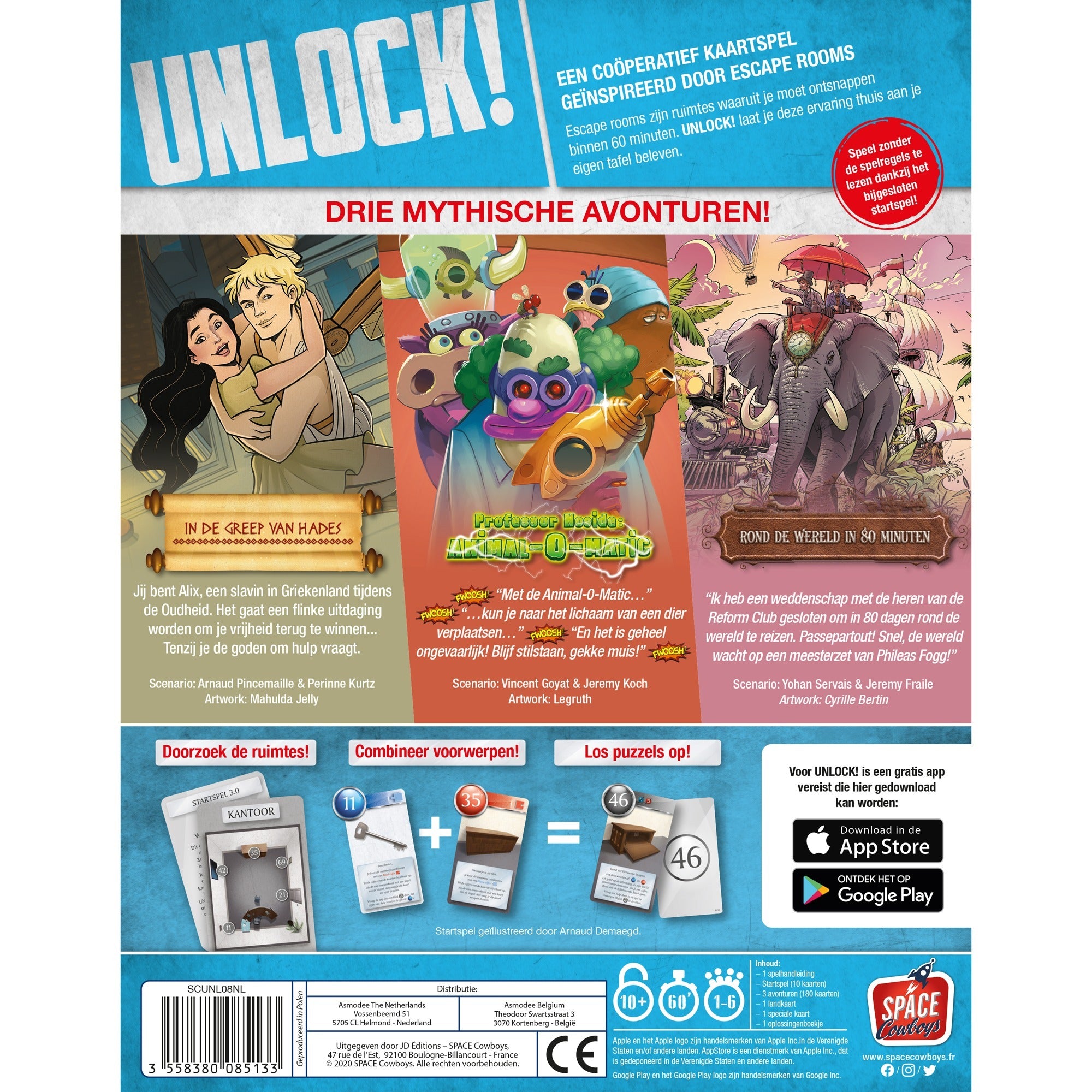 Asmodee unlock! 8 mythische avonturen