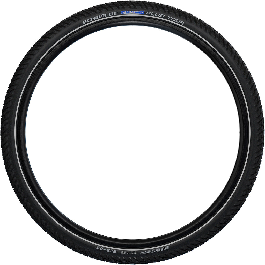 Schwalbe marathon plus tour 28x2.15 (55-622) wired performance line addix e black+reflex