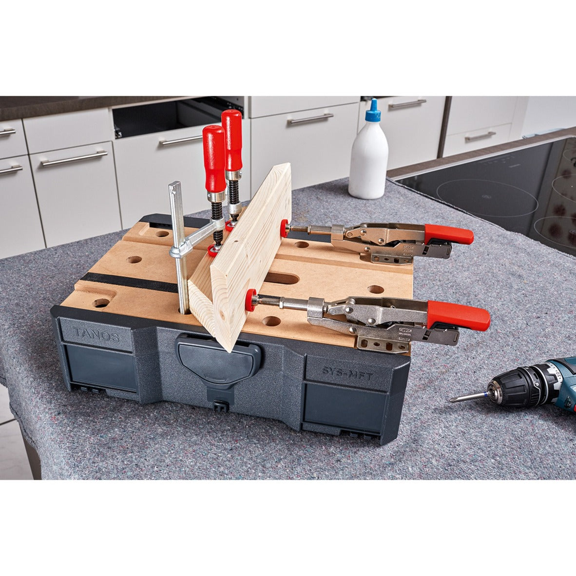 Bessey spanner met schuifstang met horizontale basisplaat stc-ihh 35 - stcihh25