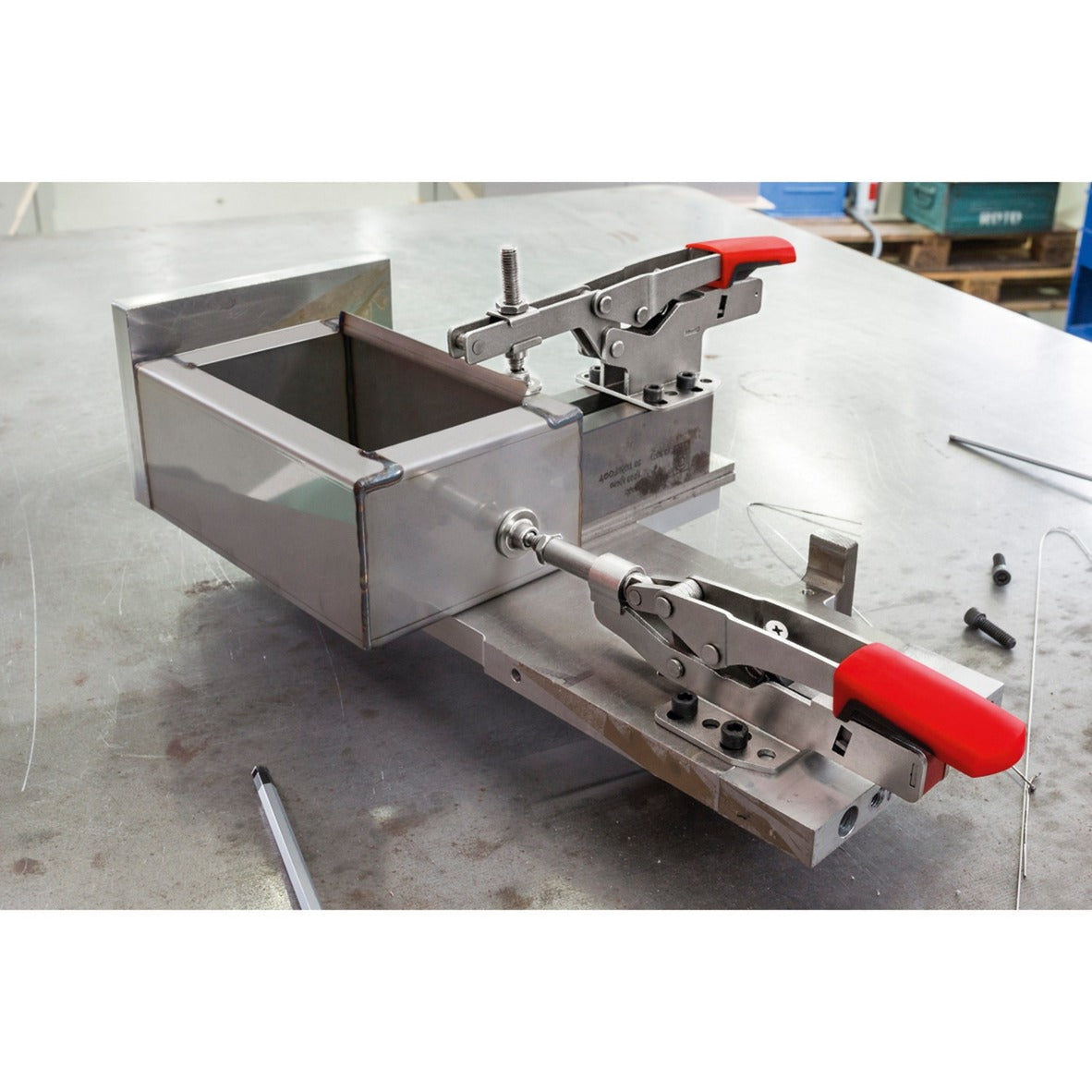 Bessey spanner met schuifstang met horizontale basisplaat stc-ihh 35 - stcihh25