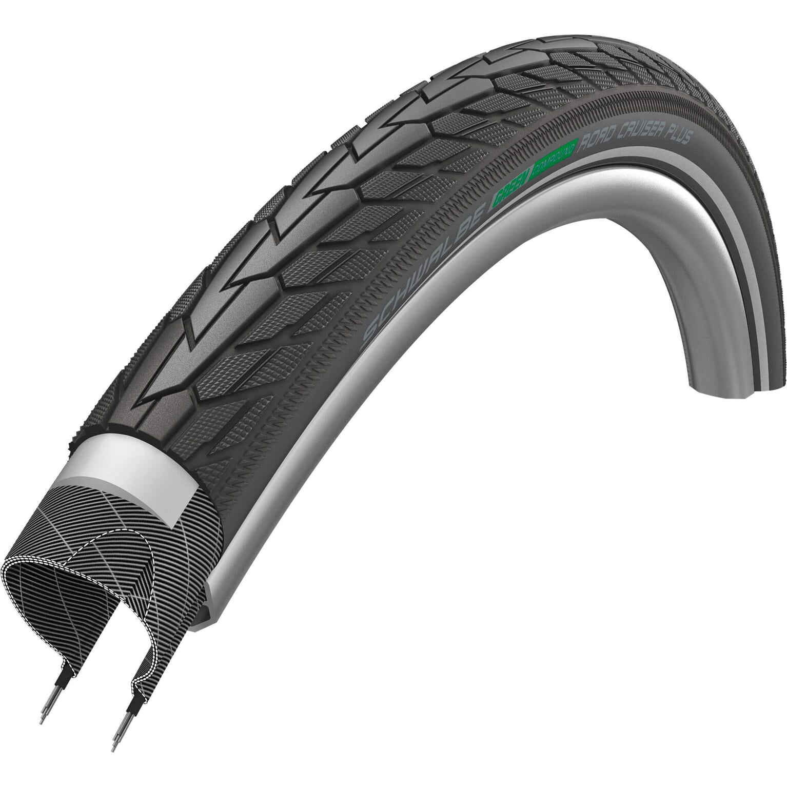 Buitenband Schwalbe 28-2.00 (50-622) Road Cruiser Plus PG zwart +R