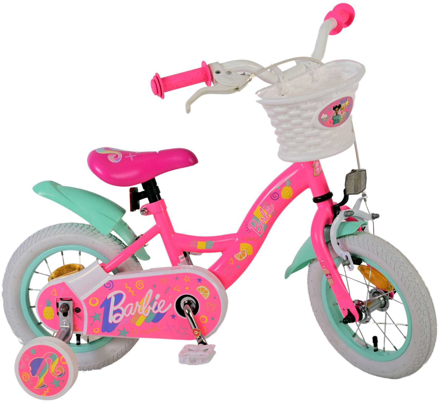 Volare barbie kinderfiets - meisjes - 12 inch - roze