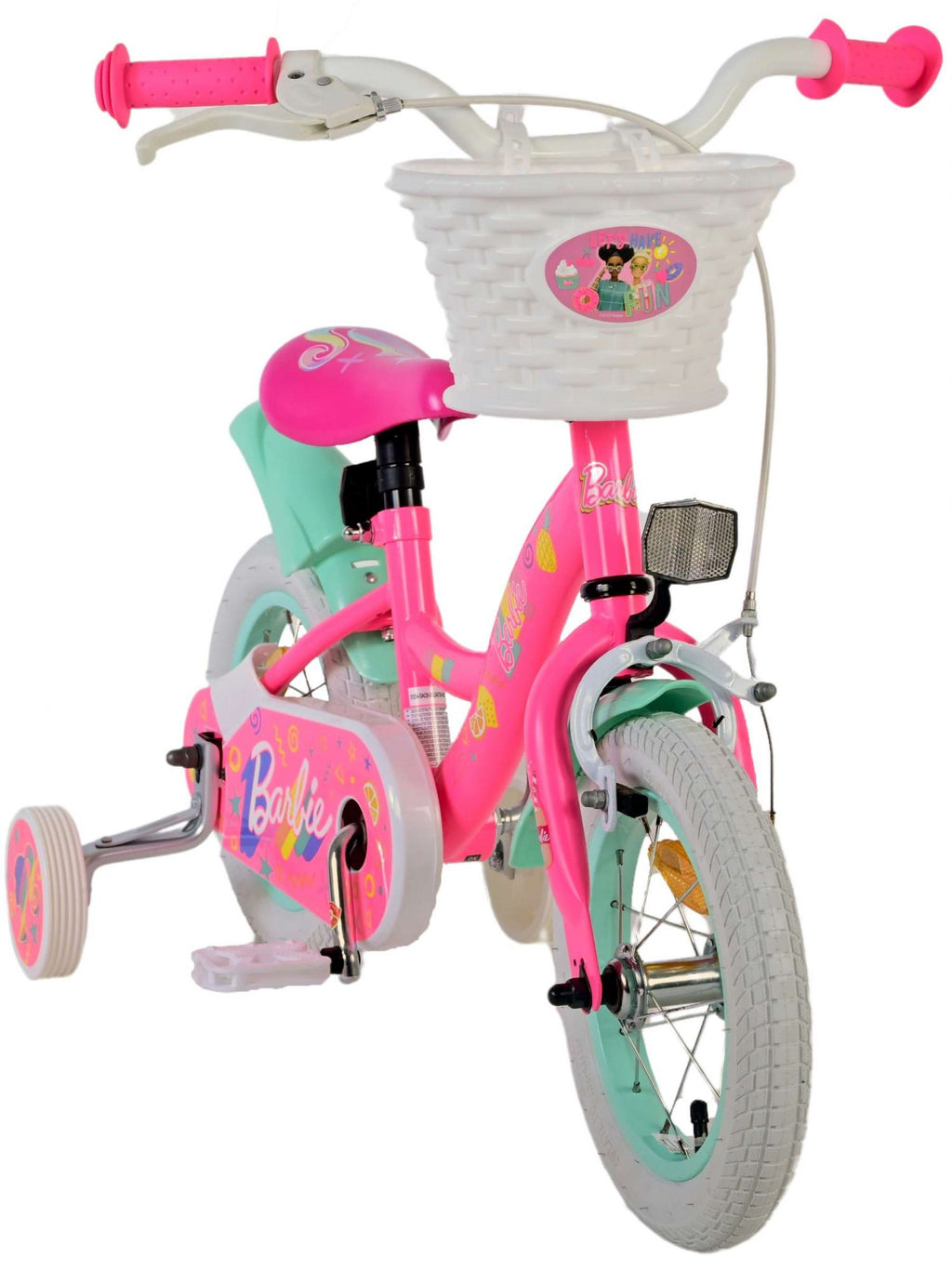 Volare barbie kinderfiets - meisjes - 12 inch - roze