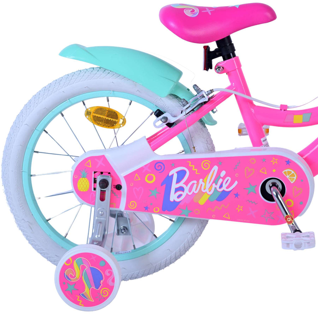 Barbie kinderfiets - meisjes - 16 inch - roze - twee handremmen