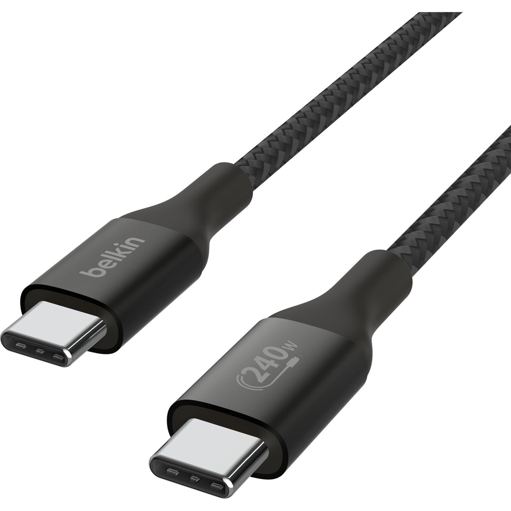 Belkin boostcharge usb-c > usb-c kabel (zwart, 1 meter, 240 w)