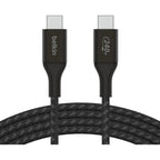 Belkin boostcharge usb-c > usb-c kabel (zwart, 1 meter, 240 w)