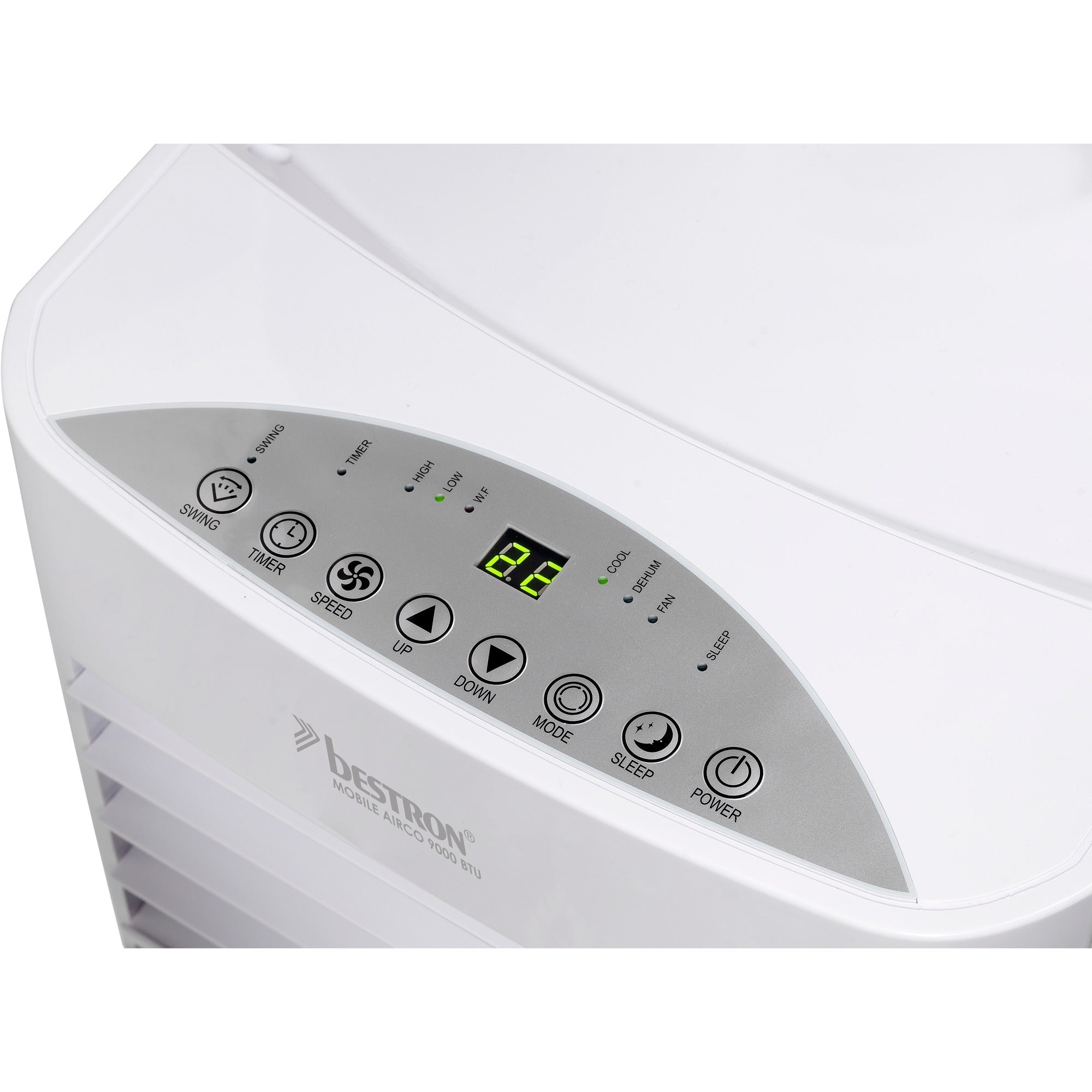 Bestron aac9000 mobiele airconditioner (wit, koelvermogen 2,6 kw | met cfc-vrij koelmiddel | 9000 btu h)