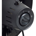 Bestron dfs45wb design statiefventilator (zwart houtkleur, ø 45 cm | stijlvol hout desgin)