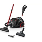 Bosch serie 6 stofzuiger zonder zak bgs41pow1 (zwart rood)