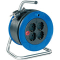 Brennenstuhl compact kabelhaspel 15 meter, 4x geaard (zwart)