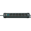 Brennenstuhl stopcontactlijst premium-line | 6 voudig | zwart | 1951160100 - 1951160100