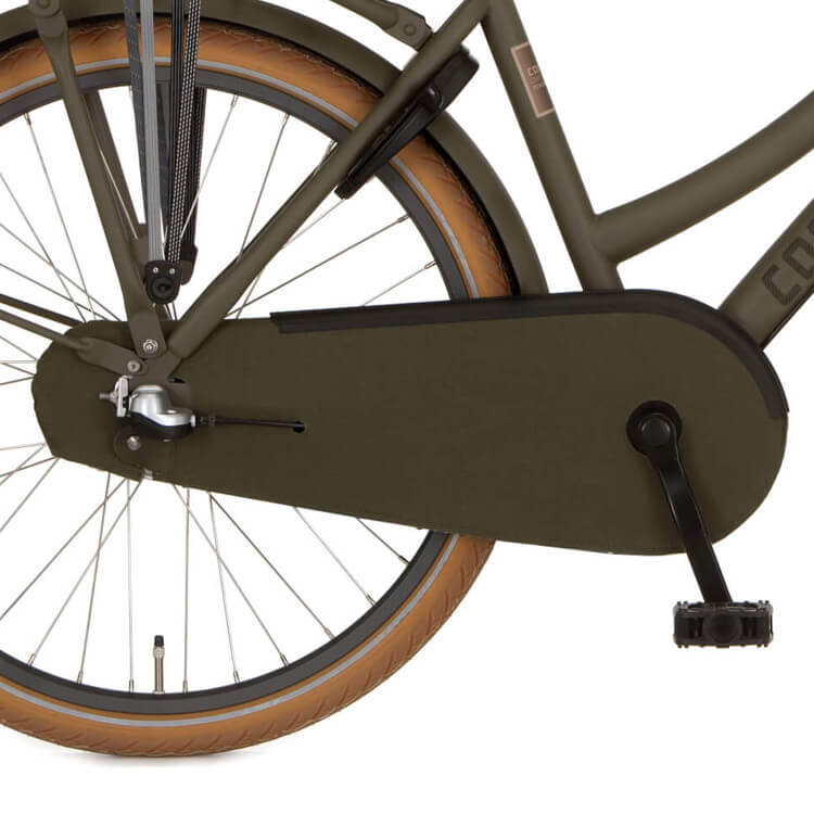 Cortina kettingkast lakdoek 26 U4 dark olive matt