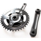 Cortina crankstel 38t black matt