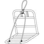 Cortina snelbinder loopfix jakarta wit zwart