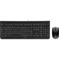 Cherry dc 2000, desktopset (zwart, eu lay-out (qwerty), rubberdome, 1,200 dpi)