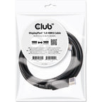 Club 3d displayport 1.4 - displayport 1.4 male-male kabel (zwart, 2 meter)