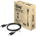 Club 3d displayport 2.1 bi-directional vesa dp80 certified kabel 4k 240 hz (zwart, 1,2 meter)