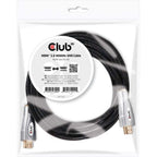 Club 3d hdmi 2.0 kabel (zwart zilver, 5 meter, 4k 60hz)