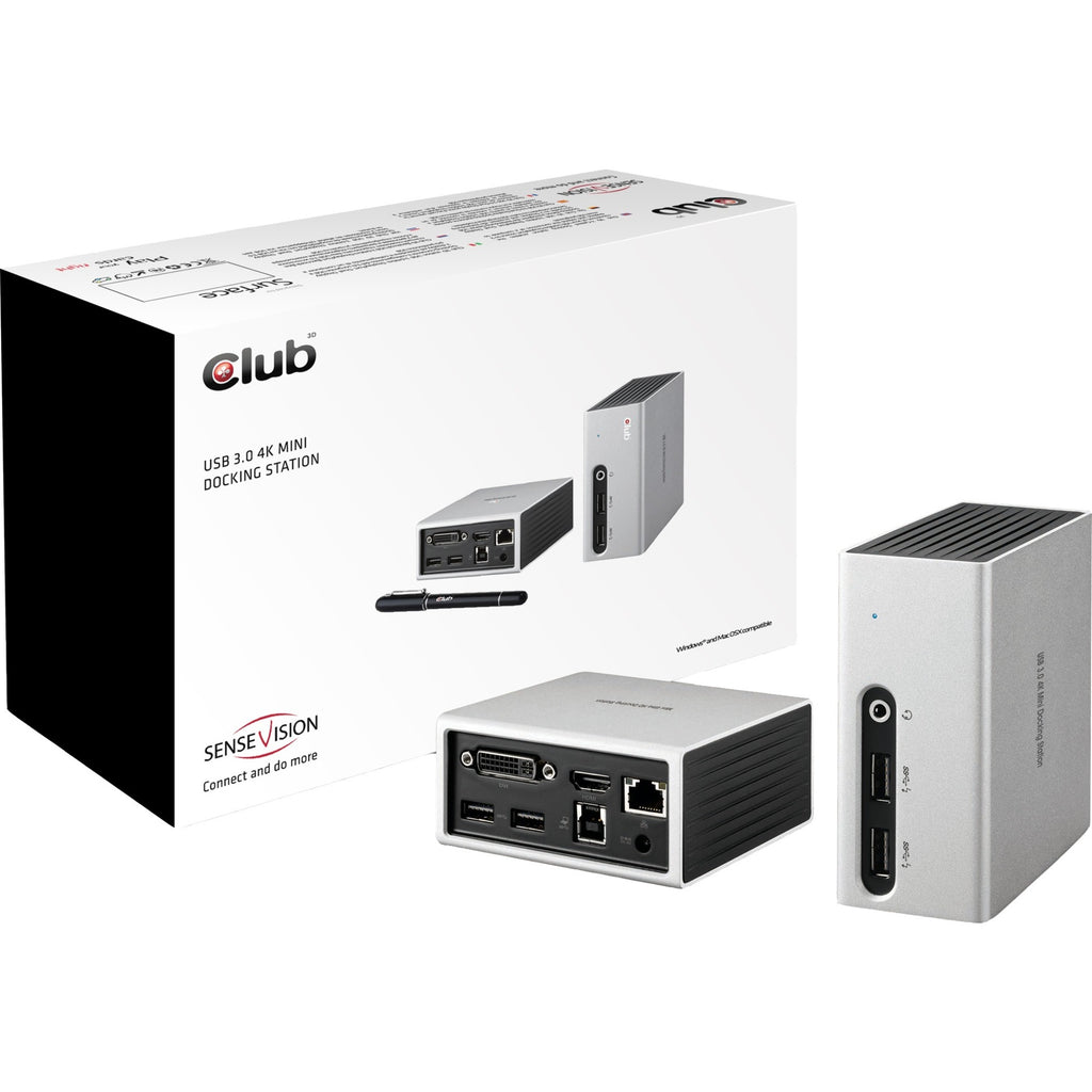 Club 3D USB 3.2 Gen 1 4K UHD Mini Docking Station