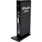 Club 3d usb gen 1 type a dual display docking station (zwart, csv-3242hd, retail)