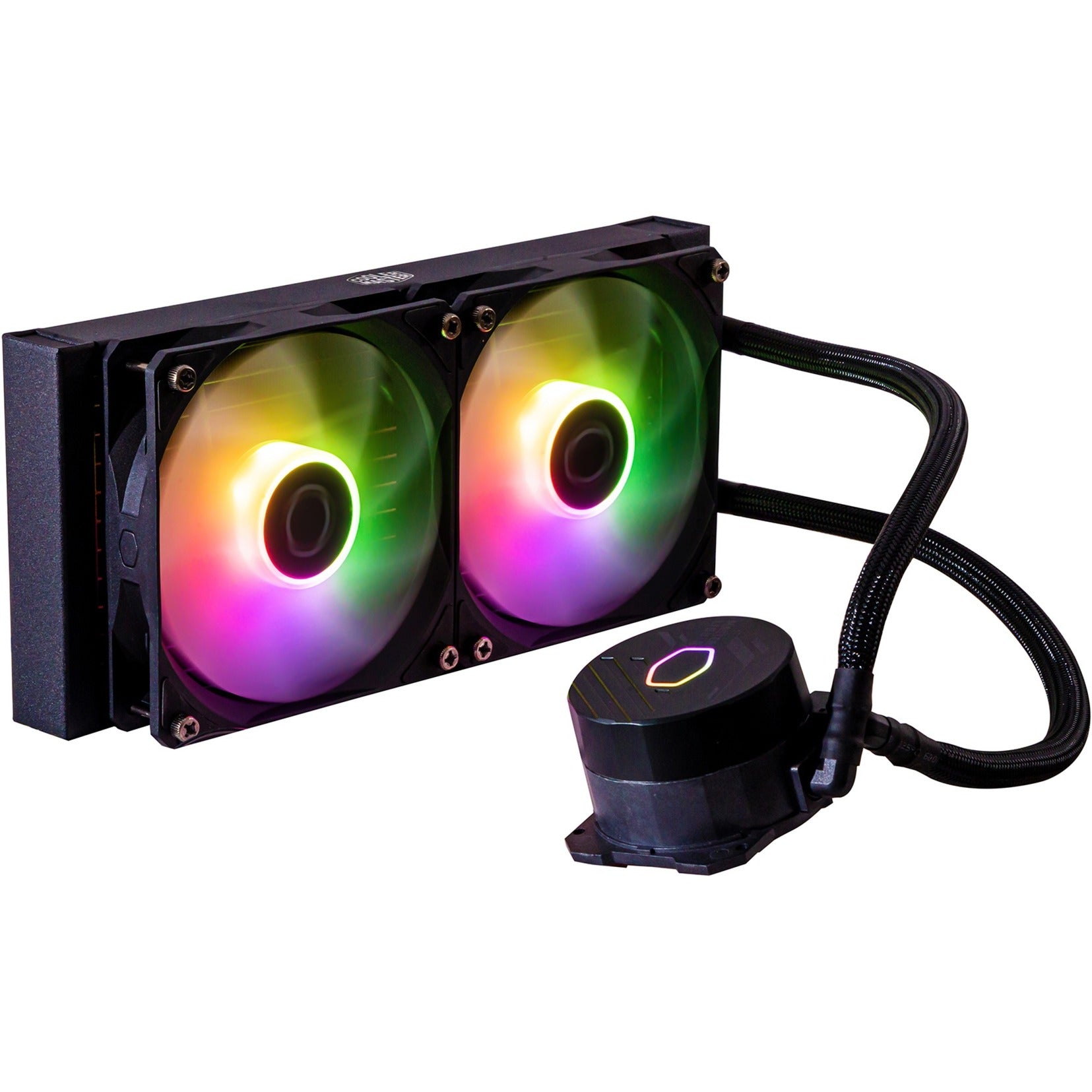 Cooler master mlw-d24m-a18pz-r1 masterliquid 240l core argb, 4-pin, 2x 120mm argb, 27.2 dba (max)