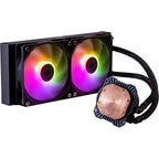 Cooler master mlw-d24m-a18pz-r1 masterliquid 240l core argb, 4-pin, 2x 120mm argb, 27.2 dba (max)