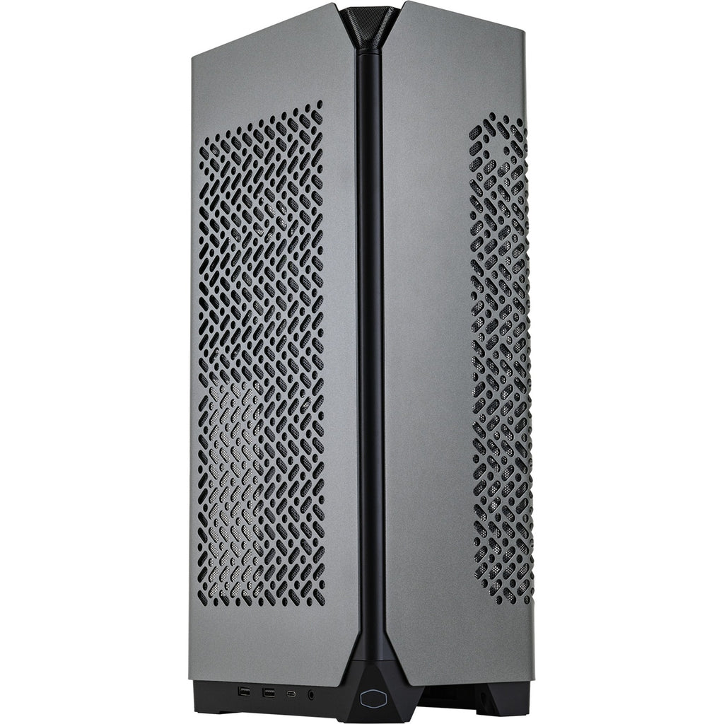 Cooler master ncore 100 max mini tower behuizing (donkergrijs | 2x usb-a | 1x usb-c)