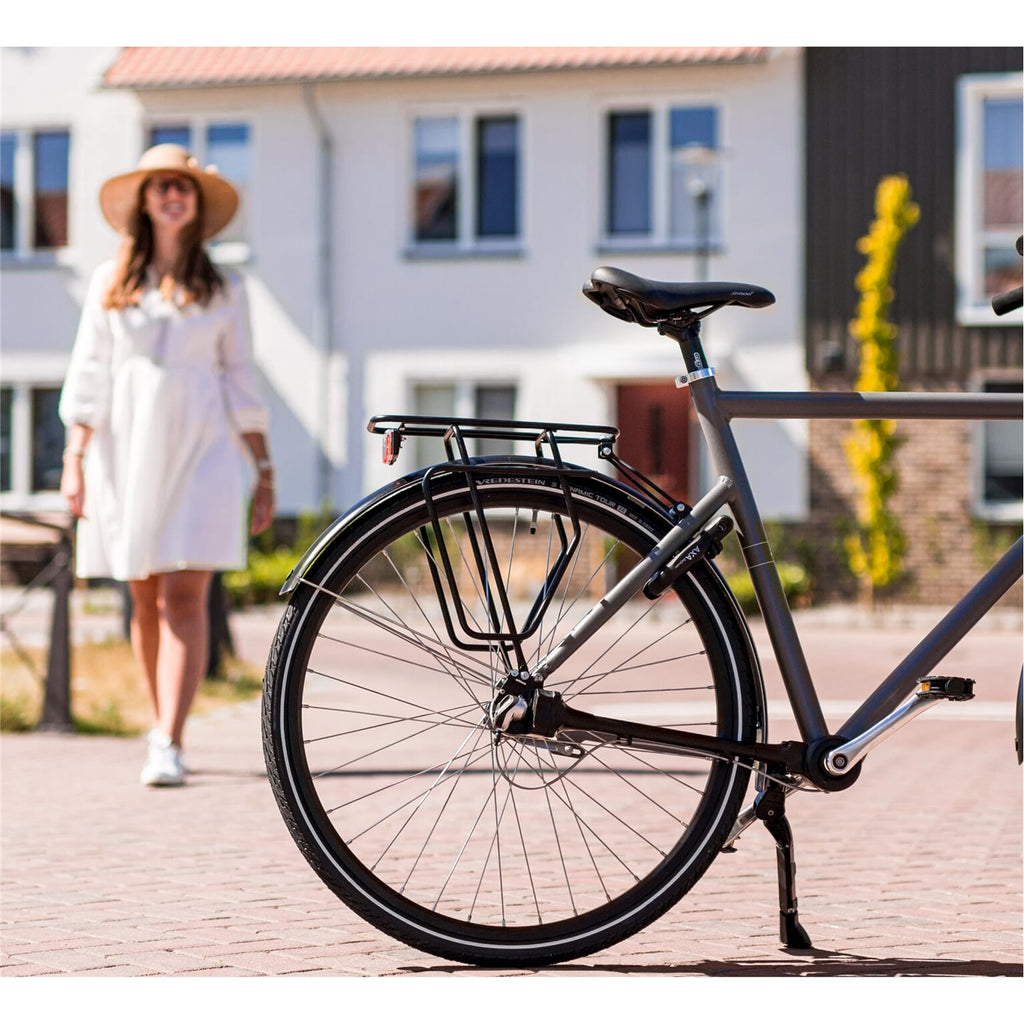 achterdrager met tasafhouders 28 inch staal zwart