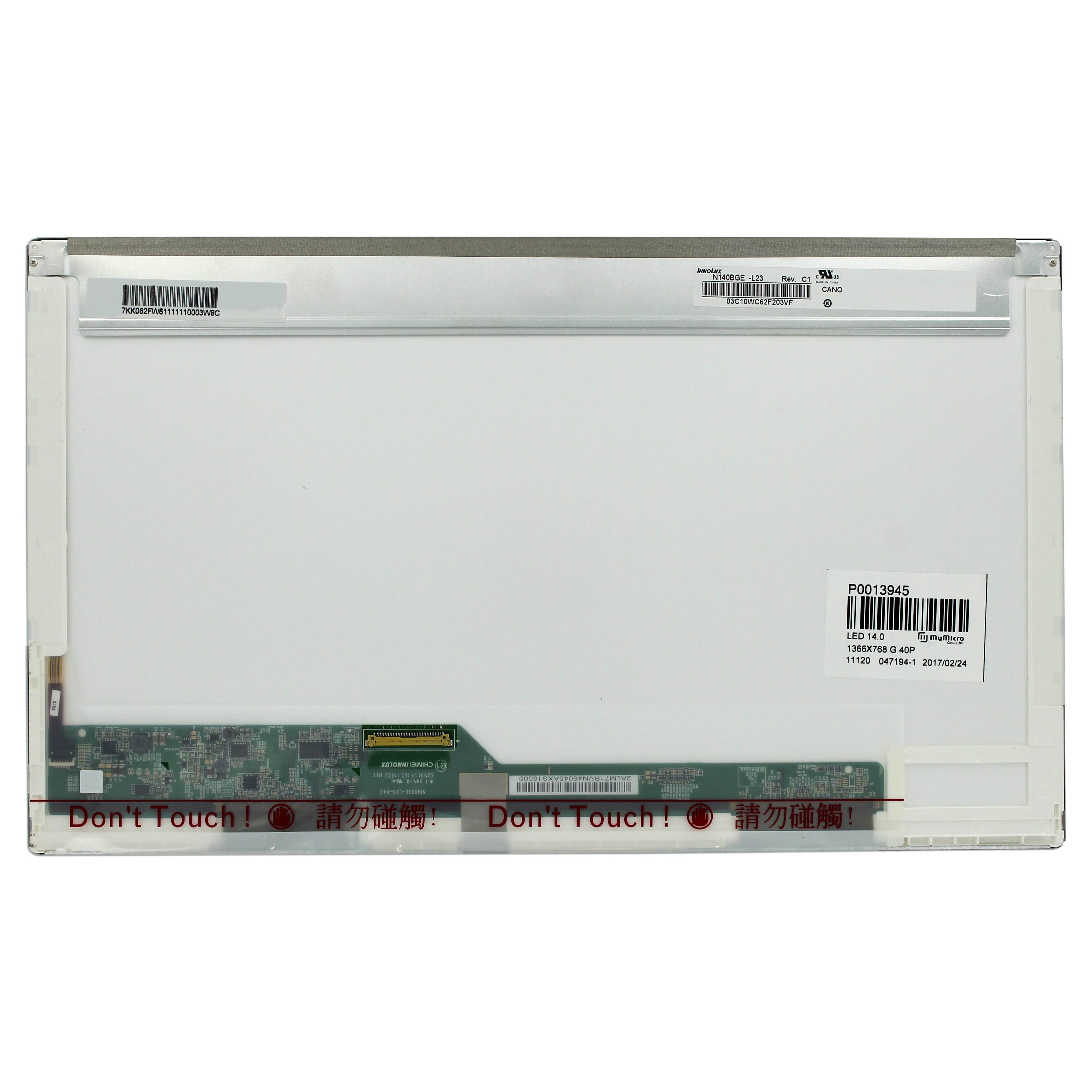 14.0 inch lcd scherm 1366x768 glans 40pin