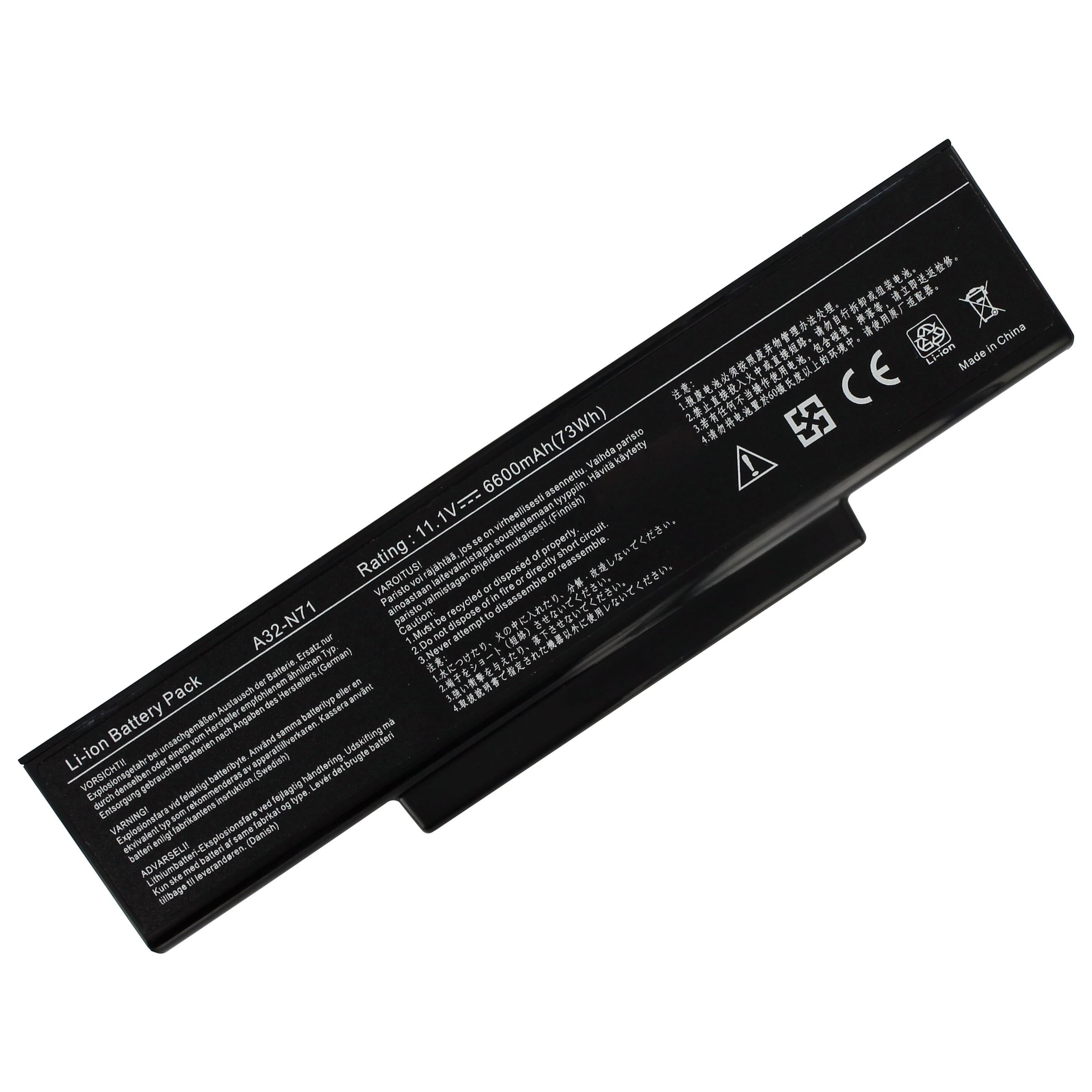 Laptop accu extended 6600mah
